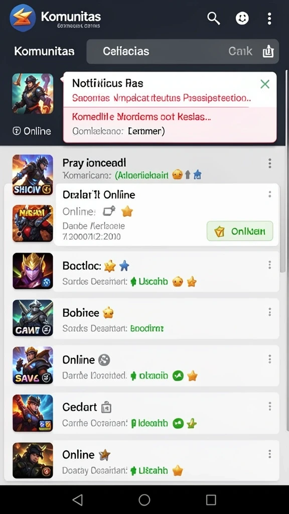 gamerp - Tampilan antarmuka yang user-friendly dan mudah dinavigasi.