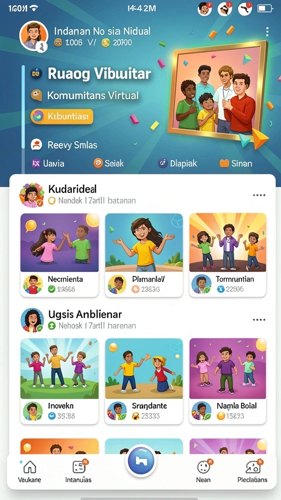 gems365 - Fitur komunitas yang memungkinkan interaksi dengan pemain lain.