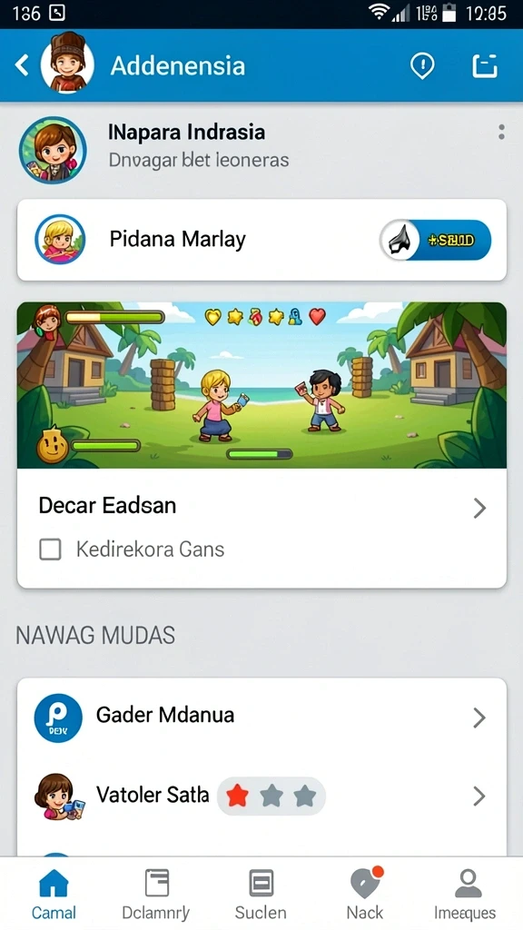 rsngame - Antarmuka pengguna yang intuitif dan mudah dinavigasi.